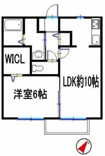 アビタシオン【1階】の間取り