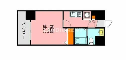 アソシアグロッツォ博多セントラルタワー【15階】の間取り