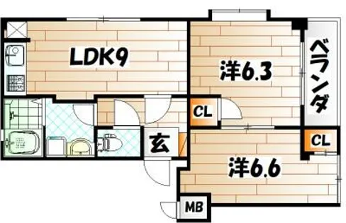 ナーセリー清水【3階】の間取り