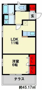 CroireⅡ【102号室】の間取り
