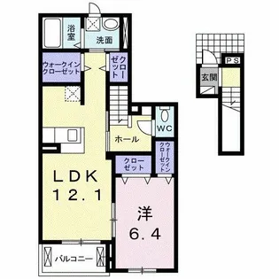 カーサF【2階】の間取り