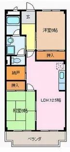 アーバニティ幸(ミユキ)【3階】の間取り