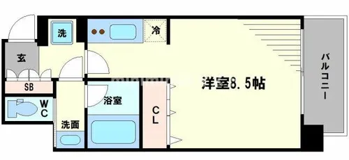 ファーストステージ福島パークサイド【2階】の間取り