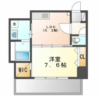 さくらHills NISHIKI Platinum Residence【1207号室】の間取り