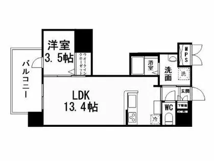 行橋センタービル【7階】の間取り