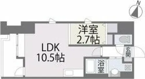 パセオ平尾【7階】の間取り