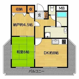 カサヴォストラ喜連3NEW HOPE【3階】の間取り