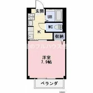 Sunny Cosmo(サニーコスモ)【206号室】の間取り