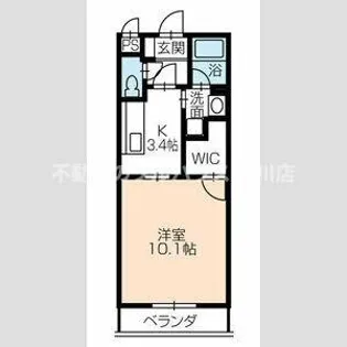 アイン シュロス【103号室】の間取り