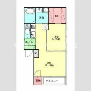 アヴェニュー新道【2階】の間取り