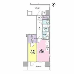 サンクレイドル大手前【2階】の間取り