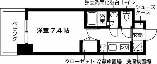 グランハイム山手通【8階】の間取り