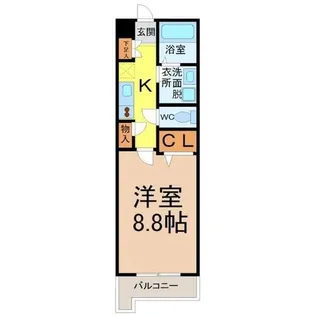 デュオフィール太閤通【15階】の間取り