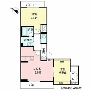 SeaGoddess 緑ヶ丘【2階】の間取り