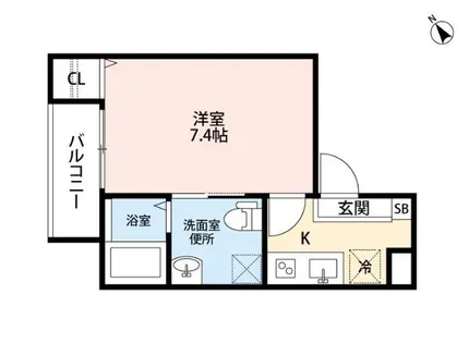 エスポワール露橋【1階】の間取り