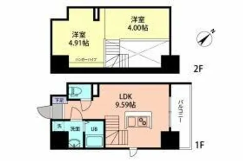 MODERNPALAZZO天神東グランM【2階】の間取り