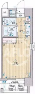 プレサンス西心斎橋【10階】の間取り