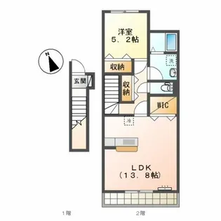 MAISON サクラの木【2階】の間取り