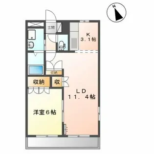 HILLSみどり公園前【1階】の間取り