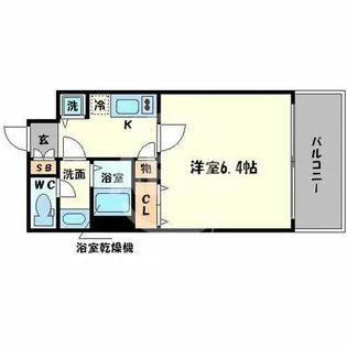 プレサンス難波幸町【3階】の間取り