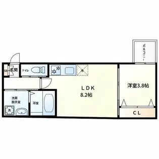 WIN玉出Ⅱ【1階】の間取り