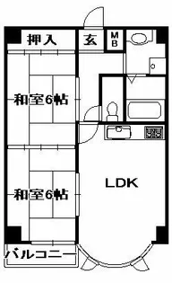 ジャルダン三田3番館【416号室】の間取り