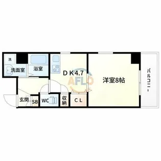 サンパティーク【6階】の間取り