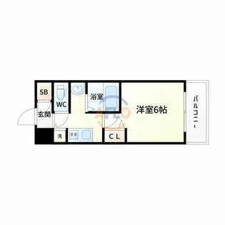 ララプレイス新大阪シエスタ【2階】の間取り