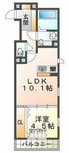 グレイスコート明石【3階】の間取り