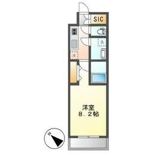 S-RESIDENCE金山altano(アルターノ)【2階】の間取り