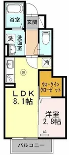 ヴェルヴィル【1階】の間取り