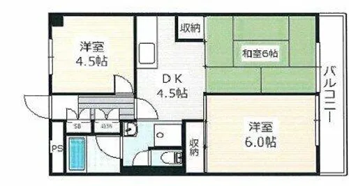 ブライト本郷【3階】の間取り