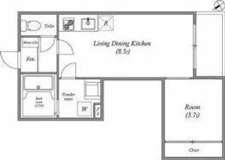 ハーモニーテラスRen相川【2階】の間取り