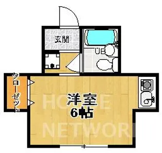 アンクルアベニュー【1-B号室】の間取り
