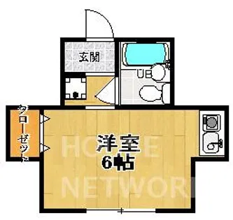 アンクルアベニュー【1-B号室】の間取り