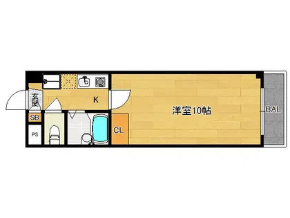 富士ラビット小倉館【308号室】の間取り