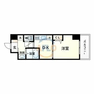 ノルデンハイム新大阪Ⅱ【10階】の間取り