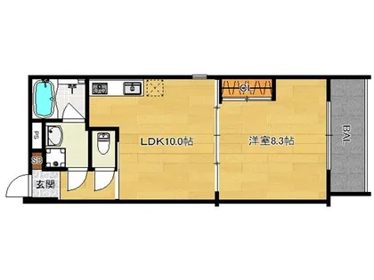 佗助の館 (わびすけのやかた)【204号室】の間取り