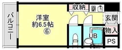 グロー長居公園【501号室】の間取り