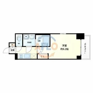 エスリードザ・グラン大阪ノース【6階】の間取り