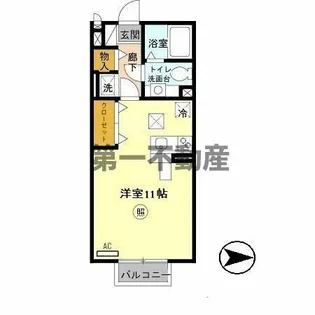 ソレーユ・A.E【1階】の間取り