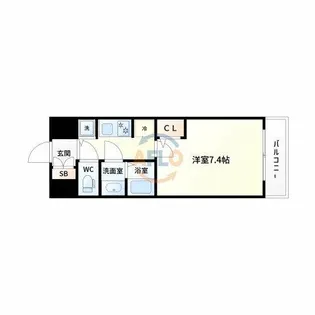 S-RESIDENCE江坂Eminence【8階】の間取り