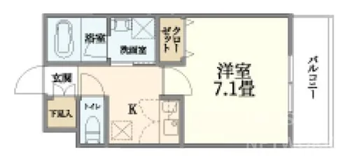 ウェルスクエア京都大宮仏光寺通【2階】の間取り