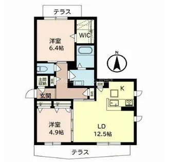 シャーメゾン桜風館【1階】の間取り