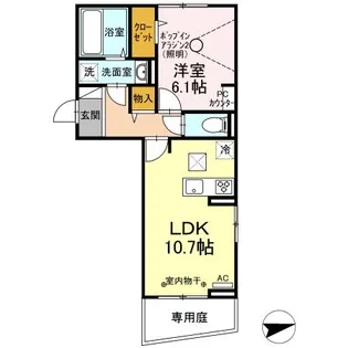MER行事 A棟【1階】の間取り