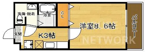 Envy寺ノ前【605号室】の間取り