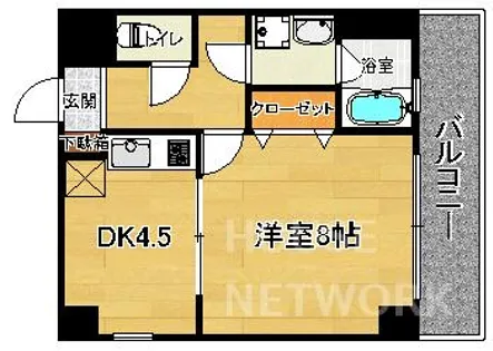 御所西エクセル三宅【207号室】の間取り
