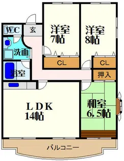 和遊館【7階】の間取り