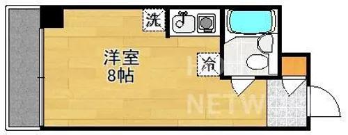 SQUARE20【307号室】の間取り