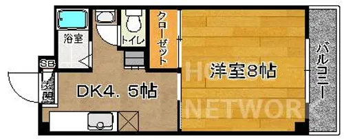カーサ南野【207号室】の間取り